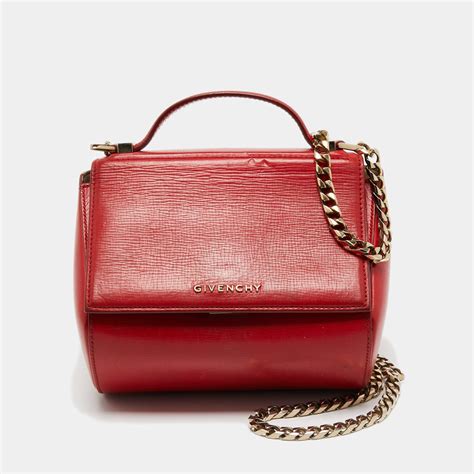 givenchy pandora box crossbody in red|Women's Designer Crossbody Bags .